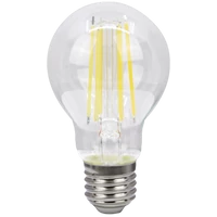 Tracon FILA607NW COG LED gömb fényforrás, átlátszó 230 VAC, E27, 7W, 850 lm, A60, 4000K, EEI=E