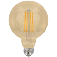 Tracon FILGG958W COG LED gömb fényforrás, arany 230 VAC, E27, 7W, 800 lm, G95, 2500K, EEI=E