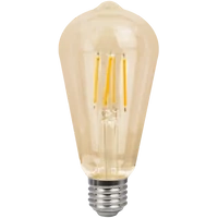 Tracon FILGST648W COG LED fényforrás, arany 230 VAC, E27, 8W, 800 lm, ST64, 2500K, EEI=F