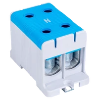Tracon FLEAL-150/2K Főáramköri leágazó kapocs, sínre/felületre, kék 35-150mm2, max. 1000VAC/1500VDC, max.320A