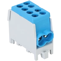 Tracon FLECU-25-16-2K Főáramköri leágazó kapocs, sínre szerelhető, kék 2.5-25mm2, max. 1000VAC/DC, max.101A