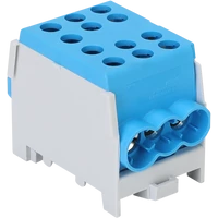 Tracon FLECU-35-25-3K Főáramköri leágazó kapocs, sínre szerelhető, kék 6-35mm2, max. 1000VAC/DC, max.125A