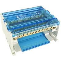 Tracon FLSO16-4P11 Moduláris elosztóblokk nyitható fedéllel 3×16(10) mm2 / 8×10(6) mm2, 500VAC/DC, 80A