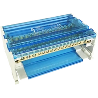 Tracon FLSO16-4P16 Moduláris elosztóblokk nyitható fedéllel 4×16(10) mm2 / 12×10(6) mm2, 500VAC/DC, 80A