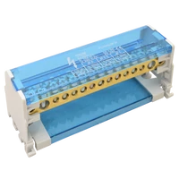 Tracon FLSO25-2P11 Moduláris elosztóblokk nyitható fedéllel 2×25(25)mm2 / 4×10(6)mm2, 5×16(10)mm2, 500VAC/DC, 100A
