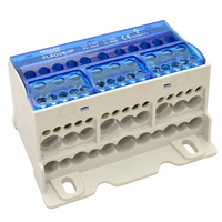 Tracon FLSO35-4P Fővezetéki leágazó sorkapocs nyitható fedéllel 4×35(25)mm2 / 3×5×10,3×2×25 / 4×16,6×25mm2, 690VAC/DC,125A