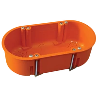 Tracon GD71D Gipszkarton doboz, dupla, fedél nélkül, narancssárga 140×65×45mm