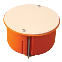 Tracon GD8021 Gipszkarton doboz, sima, fedéllel, narancssárga 80×45mm