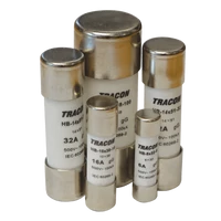 Tracon HB-10X38-2 Hengeres biztosító gG 2A,500VAC,100kA,10x38