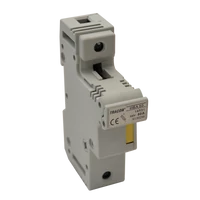 Tracon HBA-1P-50 Szakaszolókapcsoló-biztosító hengeres bizt.hoz, maszkolható 50A, 14x51mm; Un=230V/400V