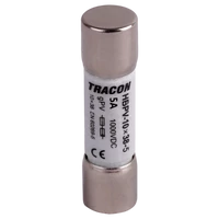 Tracon HBPV-10X38-6 Hengeres biztosító PV gPV, 6A,1000VDC,10kA,10x38