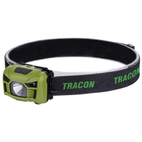 Tracon HL120B Fejlámpa, akkumulátoros, mozgásérzékelős kapcsolással 3 W, 120 lm, 5 h, 3,7 V, 1200 mAh