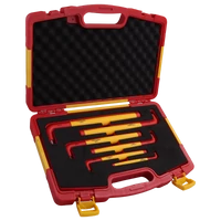 Tracon ISET6 6 darabos 1000 V-ra szigeteltimbuszkulcs készlet 1000V, CrV, 3-12mm