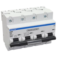 Tracon KMH-463 Kismegszakító, nagyáramú, 4 pólus, C karakterisztika 63A, 6kA