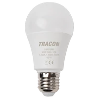 Tracon LA6012NW Gömb burájú LED fényforrás 230 V, 50 Hz, 12 W,4000 K, E27, 1450 lm, 200°, A60, EEI=E