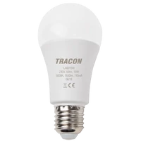Tracon LA6015NW Gömb burájú LED fényforrás 230 V, 50 Hz, 15 W, 4000 K, E27, 1650 lm, 200°, A60, EEI=E