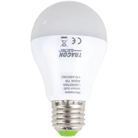 Tracon LA60M7NW LED fényforrás beépített mozgásérzékelővel 110-240 V, 50/60 Hz, 7W,600lm,4000K,360°,60s,5m,<20lx, EEI=F