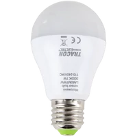 Tracon LA60M7WW LED fényforrás beépített mozgásérzékelővel 110-240 V, 50/60 Hz, 7W,600lm,2700K,360°,60s,5m,<20lx, EEI=F