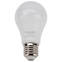Tracon LAS6010W Gömb burájú LED fényforrás SAMSUNG chippel 230V,50Hz,10W,3000K,E27,940 lm,200°,A60,SAMSUNG chip, EEI=F