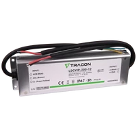 Tracon LDCVIP-200-12 Védett fém házas LED meghajtó 90-264VAC/12VDC,200W,0-16,5A, IP67