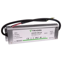 Tracon LDCVIP-320-24 Védett fém házas LED meghajtó 90-264VAC/24VDC,320W,0-13,3A, IP67