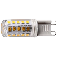 Tracon LG9PC2,5W LED G9 fényforrás műanyag házban 230 V, 50 Hz, G9, 2 W, 180 lm, 3000 K, 300°, EEI=F