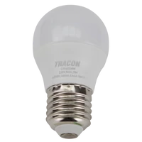 Tracon LGS455NW Gömb burájú LED fényforrás SAMSUNG chippel 230V,50Hz,5W,4000K,E27,450lm,180°,G45,SAMSUNG chip, EEI=F
