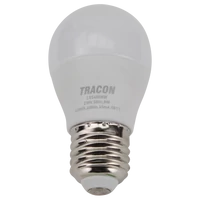 Tracon LGS458NW Gömb burájú LED fényforrás SAMSUNG chippel 230V,50Hz,8W,4000K,E27,720 lm,180°,G45,SAMSUNG chip, EEI=F