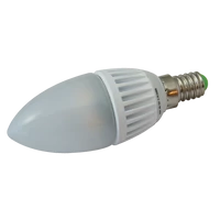 Tracon LGY5W Gyertya burájú LED fényforrás, tejüveg 230VAC, 5 W, 2700 K, E14, 380 lm, 180°, EEI=G