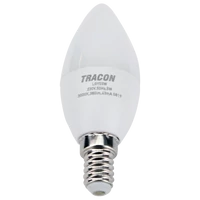 Tracon LGYS5NW Gyertya búrájú LED fényforrásSAMSUNG chippel 230V,50Hz,5W,4000K,E14,450lm,180°,C37,SAMSUNG chip, EEI=F