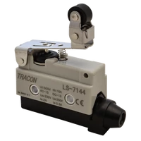Tracon LS7144 Helyzetkapcsoló, rugószáras-csuklógörgő 1xCO, 2A/230V AC-15, 0,3A/250V DC-13, 47mm, IP40