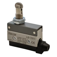 Tracon LS7311 Helyzetkapcsoló, görgős 1xCO, 2A/230V AC-15, 0,3A/250V DC-13, IP40
