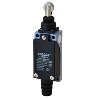 Tracon LSME8112 Helyzetkapcsoló, nyomógörgős 1xNO+1xNC, 2A/230V AC-15, 0,3A/250V DC-13, IP65
