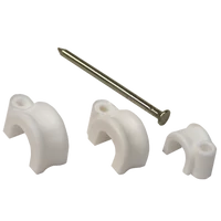 Tracon N4-20 Kábelszorító bilincs, szeggel (20db) d=11mm, PE