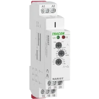 Tracon NARIST Csillag-delta időrelé AC/DC12-240V, t1:0,1s-10min t2:0,1s-1s 16A/AC1, 250VAC/24VDC