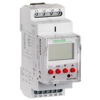 Tracon NARVSN Feszültségfigyelő relé 3 fázisra kijelzővel AC 230V L-N, U>,< 70-400V, 2CO 8AVAC (AC1)