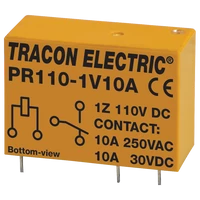 Tracon PR110-1V10A Print relé 110V DC / 1×CO (10A, 230V AC / 30V DC)