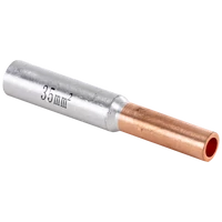 Tracon RT25/35 Szigeteletlen réz-alumínium (Cu-Al) toldóhüvely 25/35mm2, (d1=7,3mm, d2=8mm)