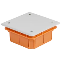 Tracon S100X100 Süllyesztett, négyzetes kötődoboz 98×98x45(33) mm, IP20