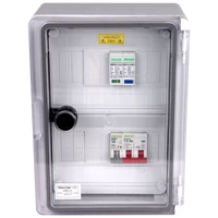 Tracon SPBPV116 Túlfeszültség-védelmi doboz fotovoltaikus rendszerekhez 280×210×130mm,IP65,IK10,AC1+2, 230V, In:16A, Iimp:12.5kA,