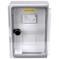 Tracon SPBPVDC1 Túlfeszültség-védelmi doboz fotovoltaikus rendszerekhez 280×210×130mm, IP65, DC1+2, Un=1000VDC