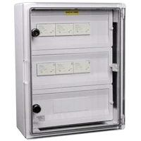 Tracon SPBPVDC6 Túlfeszültség-védelmi doboz fotovoltaikus rendszerekhez 500x400x170mm, IP65, DC1+2, Un=1000VDC