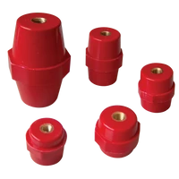 Tracon STS-51-10 Támszigetelő, piros H=51mm, M10