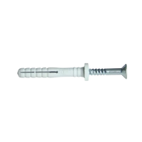 Tracon TB860 Beüthető tipli+csavar, szürke M8×60mm, PA6.6