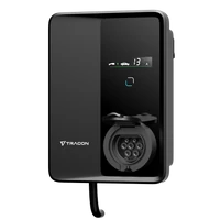Tracon TECS303S E-AUTÓ TÖLTŐÁLLOMÁS 22kW Type2Csatlakozó aljzattal 3×32A/400V, 22kW, TYPE2