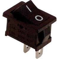 Tracon TES-34 Készülékkapcsoló, BE-KI, fekete (0-I felirat) 16(6)A, 250V AC