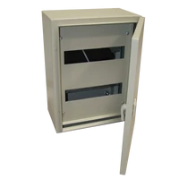 Tracon TFE504020M Fém elosztószekrény, maszkos, acél, szürke 3×16 mod,H×W×D=500×400×200mm, IP55