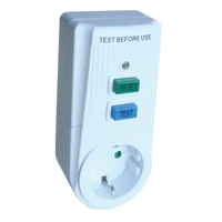 Tracon TFGA-1 Áram-védőkapcsolós adapter, oldalsó védőérintkezővel 16A, 30mA, 1.5kA, IP40, A / AC