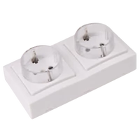 Tracon TFKSCH-2 Falon kívüli csatlakozóaljzat 2×16A/250VAC, IP20 (SCHUKO)