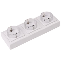 Tracon TFKSCH-3 Falon kívüli csatlakozóaljzat 3×16A/250VAC, IP20 (SCHUKO)